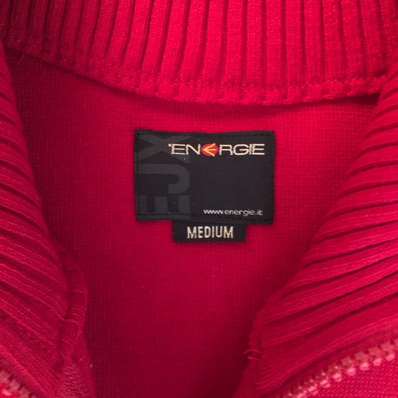 Energe Retro Varsity Zip Cardigan Sweater - Picture 6 of 6